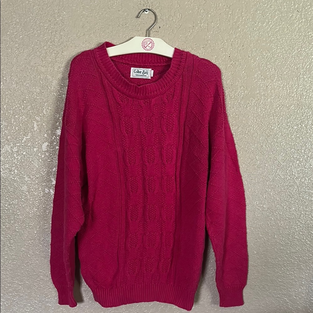 Colter Bay medium cable Women's pink Sweater